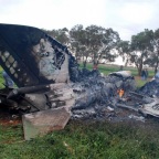 24 марта. Самолет мятежников, сбитый около Бенгази