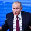 Путин предупредил: 'Пусть потом не пищат' (На фото: президент РФ Владимир Путин во время большой ежегодной пресс-конференции в Центре междунаро…) На фото: президент Р…