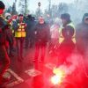 Митинги 23 января: 'Это была лишь разминка в сезоне 2021' (На фото: сотрудники полиции и участники несанкционированной акции в поддержку оппозиционера Алексея …) На фото: сотрудники …
