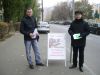 Украинские граждане протестуют против присутствия  боевиков-террористов на украинской земле.