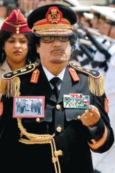 Каддафи впервые приб…