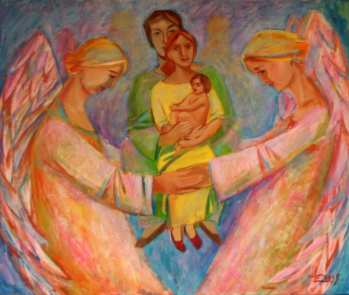 Абрамова Екатерина. Family 75х95 acrylic on canvas 2008. www.artikat.ru Абрамова Екатерина. …