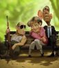 Сколько фрица не корми, он всё в лес смотрит (Карикатура. Путин Меркель и Обама) Карикатура. Путин Ме…