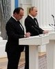 В.Путин и Ф.Олланд: бороться с террором.