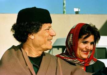 Каддафи и его супруг…
