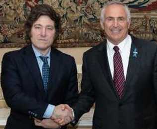 избранный президент Аргентины Хавьер Милей и посол США Марк Стэнли избранный президент …