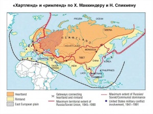 «Хартленд» и «римленд» по X. Маккиндеру и Н. Спикмену