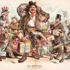 7 причин не переезжать в США (На картинке 1903 года человек с сумками символизирует миллион иммигрантов ежегодно прибывающих в США) На картинке 1903 год…