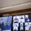 Зеленский заручился поддержкой раскольников, католиков, баптистов и раввина (© Фото : Пресс-служба президента Украины / совещание Зеленского с лидерами религиозных организаций) © Фото : Пресс-служб…