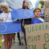 'Евроассоциация плюс': почему Украину не примут в Евросоюз (AP / Olivier Matthys / Украина ЕС флаги акция вступление) AP / Olivier Matthys…